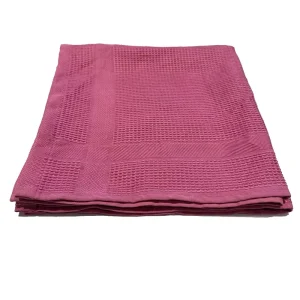 Super Soft Microfiber Waffle Cleaning Cloth Towel Dark Pink Kitchen Towels