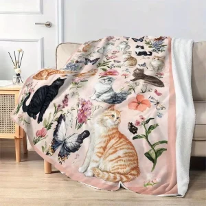 Super Soft Printed Animal Patterns 100% Polyester Thick Plush Blanket Mink Faux Fur Flannel Fleece Throw Blanket for Winter