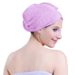 Super Soft Salon Hair Wrap Turban Woman’s Hair Towel for Drying with Hot & Cold Packs