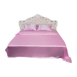 Super Soft Silky Satin Bed Sheet Set Luxury Hotel Premium Sheets Satin Silk Bedding Sheet Polyester Sheet Sets