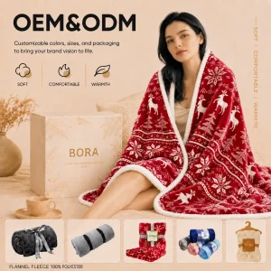 Super Soft Stamp Sherpa Flannel Blanket Fluffy Bed Plush Blanket Throw Luxury Fuzzy Cozy Couch Blanket for All Seasons
