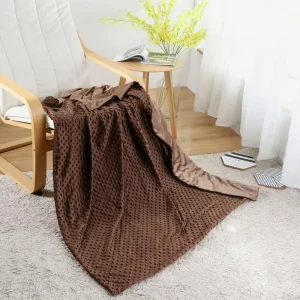 Super Soft Warm Brown Sparkling Flannel Raschel Blanket Ultra Soft Fleece Cozy Couch Bed Blanket