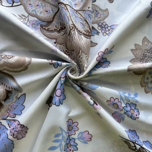 Super Soft Woven Flower Printed 100% Polyester Microfiber Peach Skin Bedding Set Fabric for Girls