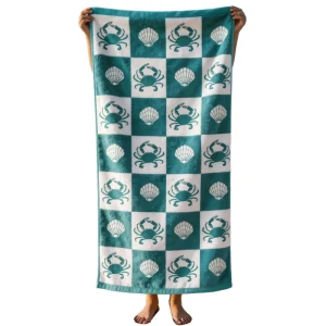 Super Softness and Absorbency 100% Cotton Yarn Dye Jacquard Pattern Towels Set