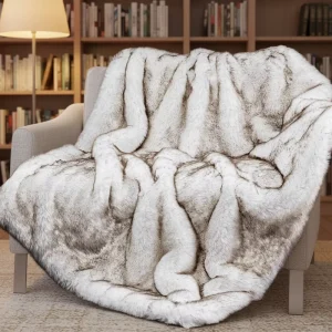 Super Thick Warm Cozy Heavy Faux Fur Mink Blankets Throws for Winter