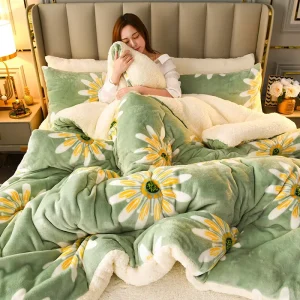 Super Warm Blanket 200x230cm Luxury Thick Blankets for Beds Fleece Blankets and Throws Winter Adult Bed Cover