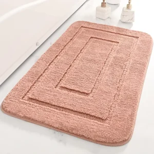 Super Water Absorbent Anti-Slip Bath Rug Modern Microfiber Door Bath Mat Soft Plush Floor Mat for Home or Hotel Use