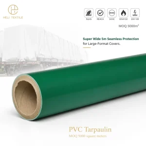 Super Wide 3.2m 100% Polyester PVC Coated Tarpaulin Roll for Tents Industrial Use Flame Retardant Outdoor Covers