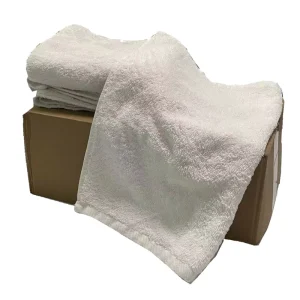 Superior Absorbency Strong Water & Oil Absorption Recyclable High-end Hotel White 100% Cotton Industrial Use Shop Towels Bales