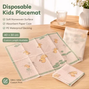 Superior Grade Premium Disposable Kids Placemat Custom Printed 40cm Wide Length Customizable OEM Factory Direct Custom Box China