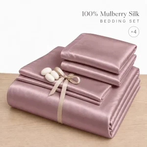 Superior Quality Hotel Resort Bed Sheets Luxury Bed Linen Custom Silk Quilt Cover Bedding Set