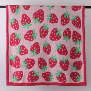 Supper Big Knitted Blanket Anti Pilling Custom Color 760g 40*60 100% Polyester Knitted Throw Blanket