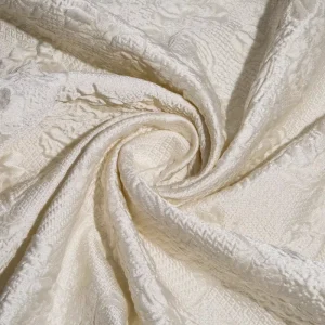 Supplier Customized Organic Brocade Yarn Dyed Jacquard Wedding Evening Dress Fabric for Clothing