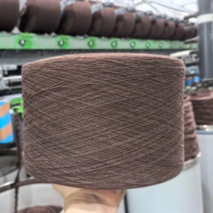 Supply Ne 5s 21s Red Coffee Open End Recycled Cotton Polyester Blend Yarn Anti Pilling Anti Bacteria Moisture Absorbent Knitting