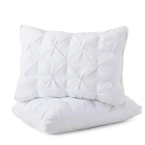 Support Bed Pillow Queen Size Set 1 Super Soft Down Alternative Filling Cotton Cover Hotel Quality Side Sleepers