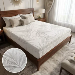 Sustainable 100% Polyester Knitted Fabric Jacquard Pattern for Mattress
