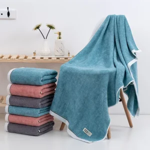 Sustainable Bamboo Fiber Bath Towel Eco Friendly Bath Sheet Ultra Soft Beach Towel Quick Dry Large Towel