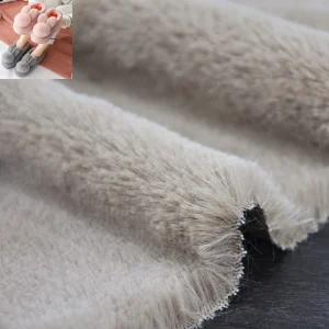 Suzhou Meidao Faux Rabbit Fur Fabric Plush Fabric 100% Polyester Knit Fabric For Plush Toys Plush Doll Animal Slippers Garment