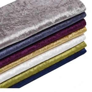 Suzhou Meidao Ice Velvet Fabric Ice Crushed Velvet 100% Polyester Fabric 4 Way Stretch Fabric For Sofa Curtain