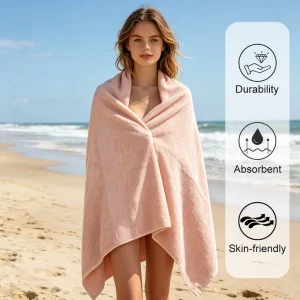 Swimming Pool Towel 100% Cotton Strong Water Absorption Home Bath Towel Beach Towel
