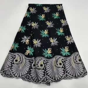 Swiss Cotton African Lace High Quality Embroidered Pure Cotton Fabric Swiss Voile Lace African Cotton