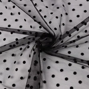 Swiss Dot Tulle 1cm*1cm Dot Mesh Fabric Flocking Fabric for Women Cloth