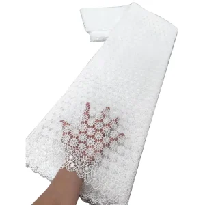 Swiss Lace Fabric Polyester Snowflake Water Soluble Lace Hollow Openwork Fabric Tissue Cord Lace Wedding Dress Women Dress Skirt