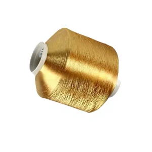 Synthetic Fiber Manufacturer Offers Spot Supply Dyed Polyester FDY Chenille Yarn 75D Textile Weaving Bright Golden Yarn