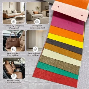 Synthetic Leather Stretchable Shiny Finished Fabric Pattern Leather Packing Pattern for Shoes Synthetic Leather