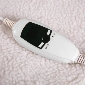 Synthetic Wool Rechargeable Plush Fleece Heated Bed Blanket King Size Electric Heating Wire