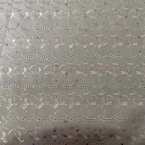 T C Embroidery Fabric with Glitter Beautiful High Quality Competitive Price