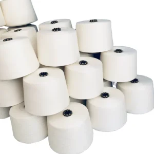 T C Yarn Bleached Cotton Blended Yarn T65 C35 T80 C20 45s OE Technics Acidproof Abrasion Resistant Textile Weaving
