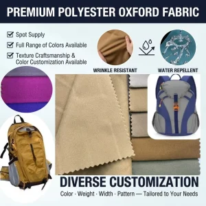 T800 Twill Four-Way Stretch Abrasion-Resistant Polyester Oxford Fabric for Handbags Backpacks Luggage Tents
