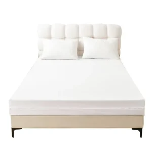 TC Blends 300TC Woven Breathable Simple Jersey Mattress Cover Pillowcase Soft Stretch Fabric Fitted Style Solid Color Home Use