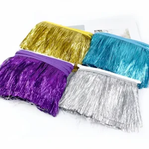TF900 15cm Garment Accessories Colorful Gold Tassels Silk Tassel Lace