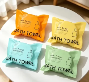 TIGERGOODS Compression Bath TowelDisposable Washcloth WaterAbsorption Facecloth 70*140cm Cotton Beach Towel Portable Bath Towel