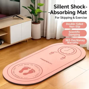 TPE Sports Non Slip Yoga Oval Mat Indoor Outdoor Gym Jump Rope Skipping Joints Protection Light Weight Durable Waterproof Mat