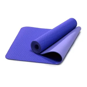TPE Two Color Yoga Exercise Mats Durable Foldable Customizable Thickness Universal Fit Custom Logo Option