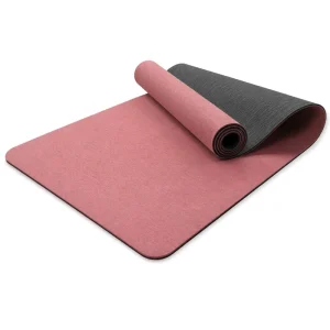 TPE Yoga Mat 6mm Thick Rectangle Customizable Dual color Home Anti Slip Flame Retardant for All Genders