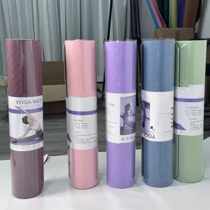 TPE Yoga Mat Custom Logo Low MOQ Factory Direct Non Slip Eco Friendly for Pilates Home Gym Small Batch