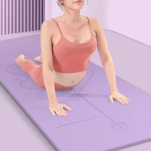 TPE Yoga Mat Lightweight Eco Friendly Exercise Mat for Pilates Stretching and Home Fitness