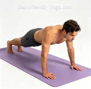 TPE Yoga Mat Non Slip Exercise Mat Double Sided Texture Eco Friendly 6mm Extra Thick Cushioned Yoga Pilates Fitness