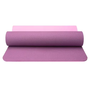 TPE Yoga Mat Pose Alignment Lines Single Two Color Options 6.8mm Thickness Non Slip Thickened Widened Jump Rope Mat Customizable