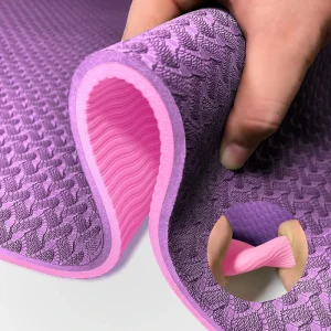 TPE Yoga Pilates Mat Non Slip Extra Thick Eco Friendly 6mm/8mm 183cm Unisex with Carrying Strap
