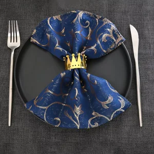 Table Accessories Metal Napkin Ring Hollow Plating Wedding Table Cloth Ring