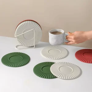 Table Place Mat Heat Insulation Kitchen Accessories BPA Free Eco Silicone Material Sunflower Placemats for Home