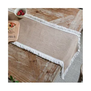 Table Runner Festival Jacquard Table Runner Natural Jute Weaving Party Decorative Table Runner
