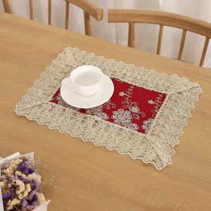Table Runner with European Embroidery Lace High Quality Table Tea Table Pad Dust Cover Fabric