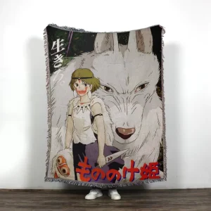 Tapestry Jacquard Woven Blanket Unique Anime Design Throw Tassels 35% Cotton 65% Polyester Four Seasons