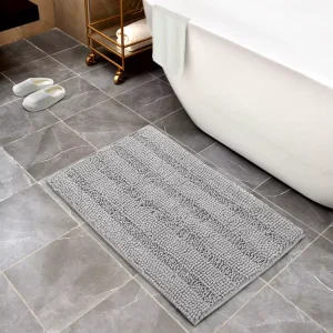 Tapis Salle De Bain Absorbent Shower Bathroom Mat Rug Carpet Absorbent Luxury Chenille Bath Mats Non Slip for Bathroom